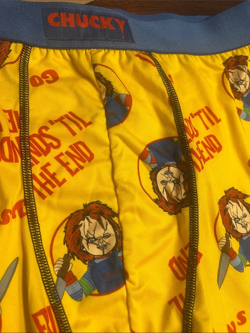 .13. Chucky Yellow Graphic Boxer Briefs - Licensed Men’s Underwear xl